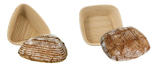 Gärkörbchen Brotform Dreieck- und Quadratform