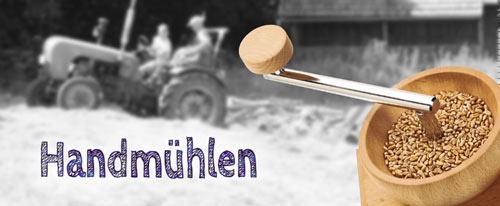 Handgetreidemühlen - Getreidemühlen mit Handantrieb Handgetreidemühlen - Getreidemühlen mit Handantrieb